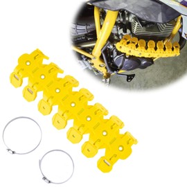 PRO CAKEN 300mm/11.8'' Universal Motorcycle Exhaust Tail Heat Shield Cover Exhaust Pipe Anti Hot Ironing Heat Shield Silicone Pipe for All Off Road ATV Dirt Bike Racing