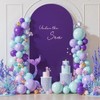 Cubierta de fondo de arco morado de 6 pies, fundas