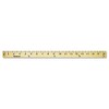 Westcott® Wood Yardstick, Hanging Holes and Metal Ends, 36", Clear