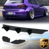 MTD Rear Bumper Lip Diffuser 3 Fin Valance Spoiler For  Golf 6 MK6 GTI 2010-2014