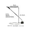 2in1 Wine Decanter Drying Stand – Fast Spotless Carafe Dryer