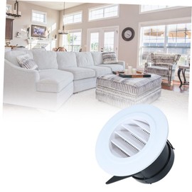 WHAMVOX Ventilation Grill Cover Air Vent Wall Hole Cover Fly Screen Mesh Round Abs Plastic Vent for Bathroom Office