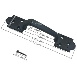 VivaLight 9 Inch Spade Barn Door Handle - Black Cast Iron Pull for Sliding Doors, Gates, Sheds, Fences, Closets - Indoor Outdoor Farmhouse Hardware