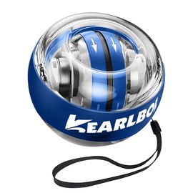 Wrist Trainer Ball Auto-Start Wrist Strengthener Gyroscopic Forearm Exerciser Gyro Ball for Strengthen Arms, Fingers, Wrist Bones and Muscles - Color: Blue