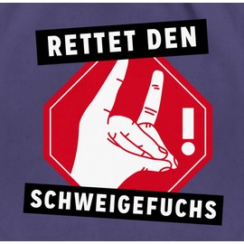 Shirtracer - Gym bag jute bag gym bag backpack - school teacher gift - save the tail fox, 13 Purple