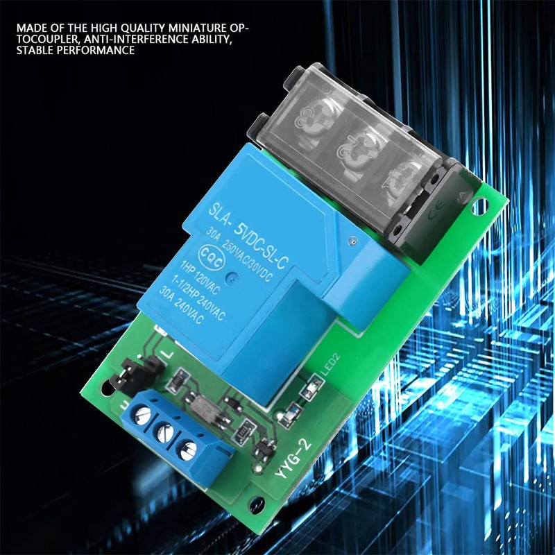 Oumefar 30A High Low Level Trigger Optocoupler Isolation Relay Module