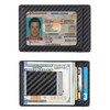 Travelambo Money Clip for Men Carbon Fiber Clip Wallet Leather