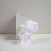 1:12 Scale Miniature Bathroom Toilet - Realistic Dollhouse Furniture for