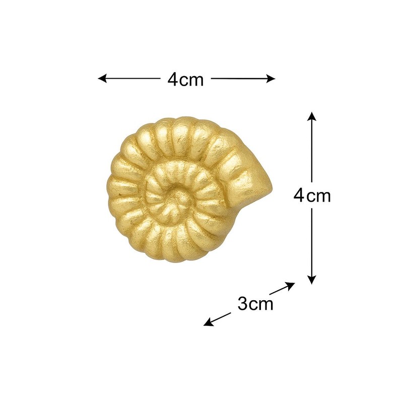 Melody Maison Gold Fossil Drawer Knob