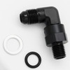 High Flow Radius 90 Degree Aluminum 6AN Male Flare to