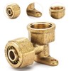 Beatific Pack of 2 1/2 Inch Brass Wall Disc, Screw