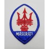 Retro Maserati Logo Auto Embroidered Patch Iron Sew On Vintage