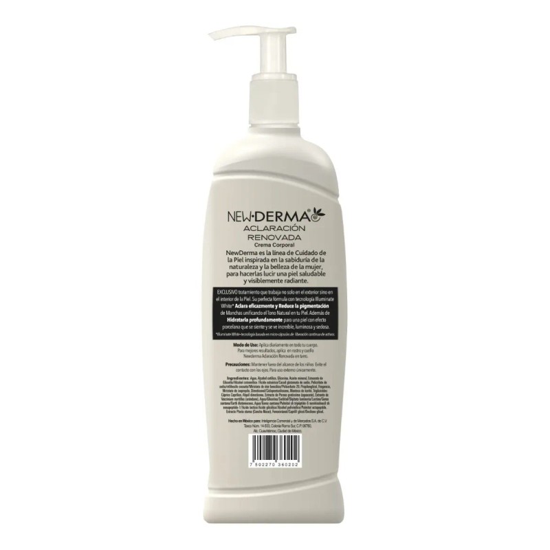 New Derma Crema Corporal Nácar 400 Ml