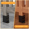 6x6 Post Base 2PCS, Inner Size 5.6x5.6 Inch Fence Post