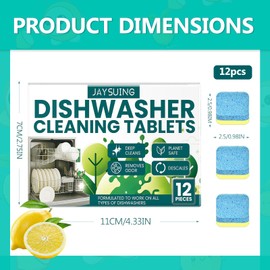 Spülmaschinen Blätter,Eine kraftvolle Reinigung, Fettlösekraft und Glanznatürliche Spülmittel Streifen, Phosphatfrei und Biologisch Abbaubar(Zitrone)