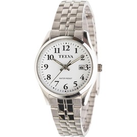 Clefer TE-AL245-WTS Analog Women's Waterproof Metal Band Silver Wrist Watch, Silver, Bracelet Type