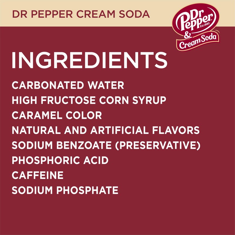 dr pepper cream soda 16.9 oz 12 bottles total 202