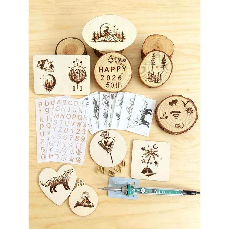 32Pc Wood Burning Kit for Adults Beginners