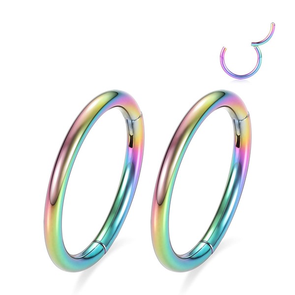 GAGABODY 2 Pcs Nose Rings 20G 18G 16G 14G 12G