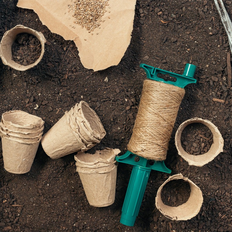 Relaxdays Jute Twine 1mm 2 Rolls Jute Twine 500m Each