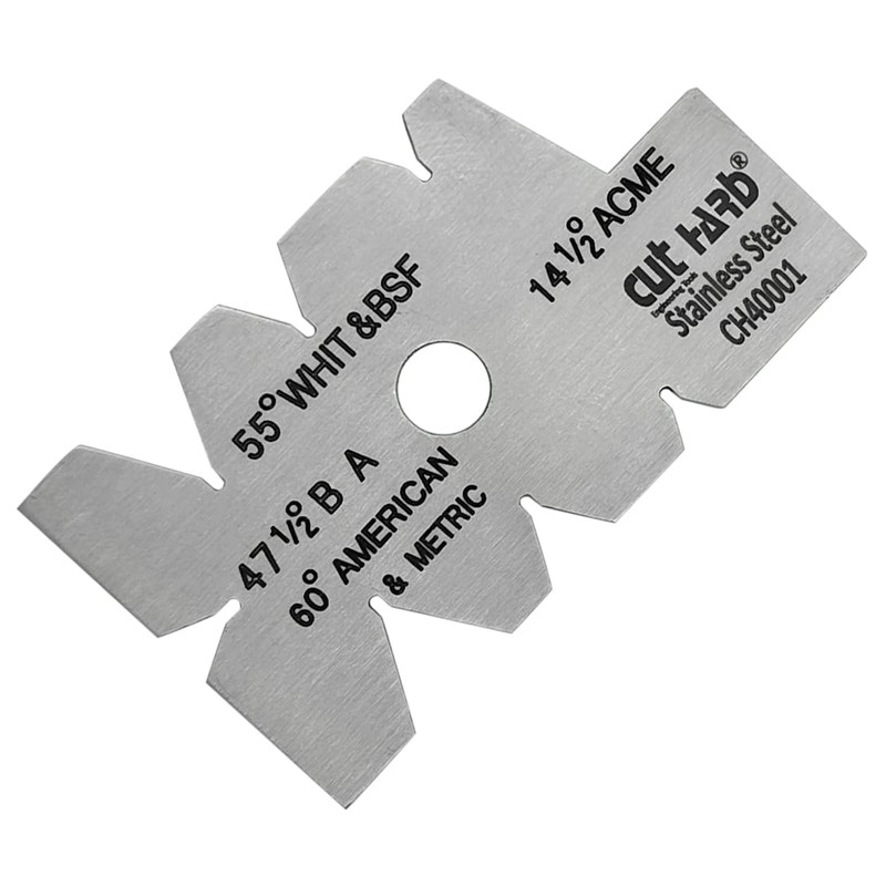 CUTHARD Cutting Angle Gauge Stainless Steel 55°-60° Metalworking Screw Thread