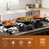 Gotham Steel 9.5 Inch Copper Non Stick Frying Pans, Ceramic