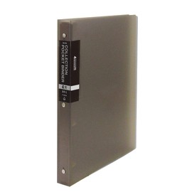 Collectible Binder Collection Pocket Binder Thick A4-L 4 Hole Gray F-3044-GY