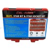 Cal Hawk New 38pc 1/4", 3/8" & 1/2" DR TORX