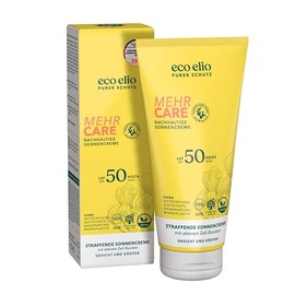 eco elio SPF 50 Sustainable Sun Cream 200 ml "Mehr Care" I Sun Cream without Octocrylene and Microplastics I Sunscreen Face Sun Cream Face 50 I Sun Protection Fragrance-Free I Sun Cream Body 50