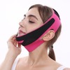 Stretchy Lifting Band One-Color V-Line Face Shaping Meridian Band for Chin and Cheek Sagging Management Pink 2ea