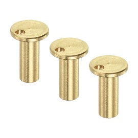 M METERXITY 3 Pack Golf Brass Tip Weight - Carbon Wood Iron Steel Shafts Plug Weight Tip Accessories, Light & Portable, Apply to Golf Club (12.7x8.5-mm, Copper)