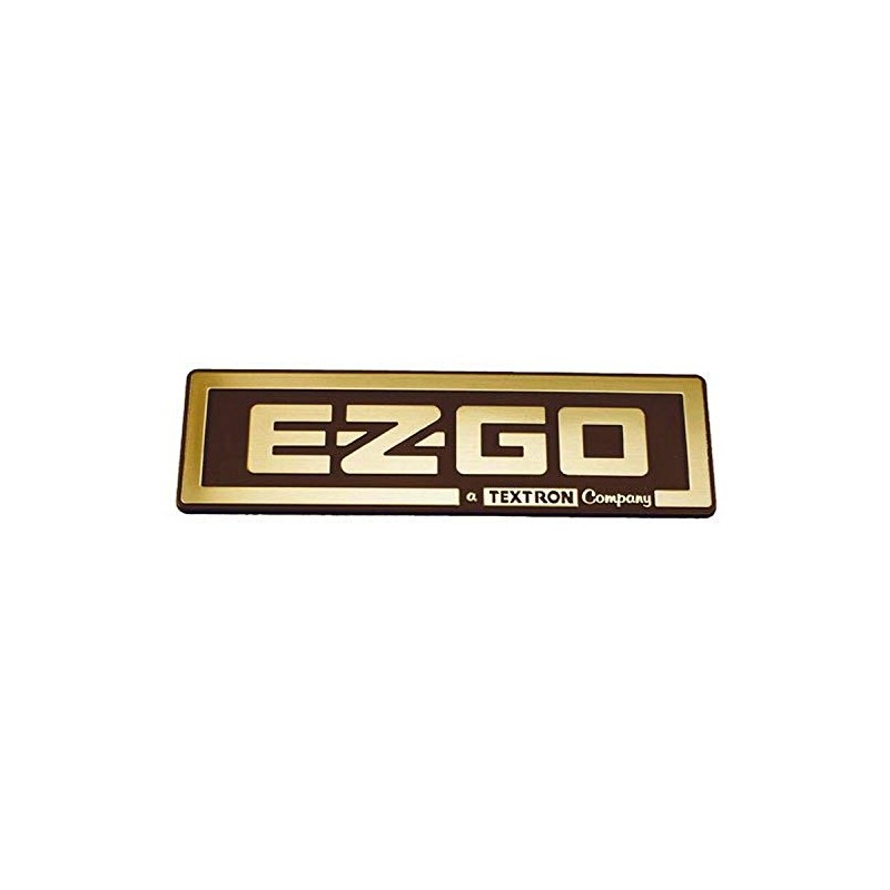 EZGO 71037G02 Gold Nameplate EZGO/A Textron Company