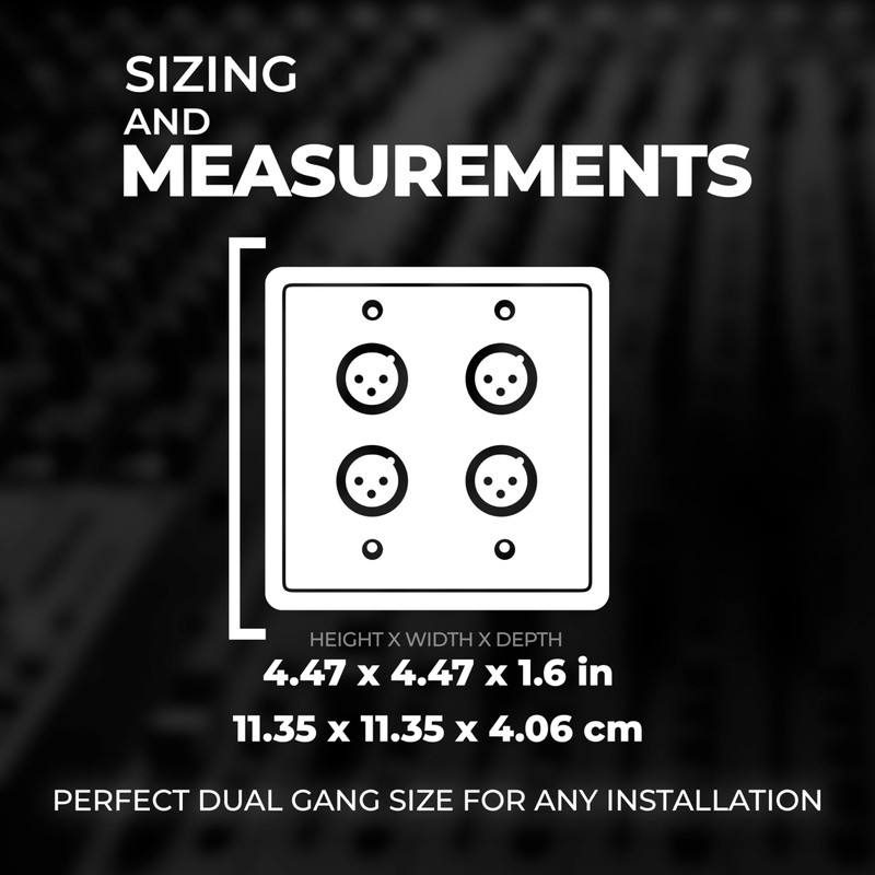 SoundTools WallCAT Female XLR Black – 4 Channel XLR Wall