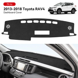 Bercicci Dash Cover for Toyota RAV4 2018 2017 2016 2015 2014 2013 Accessories Flannel Dashboard Cover Dash Mat Center Console Cover Sunshield Protector Pad