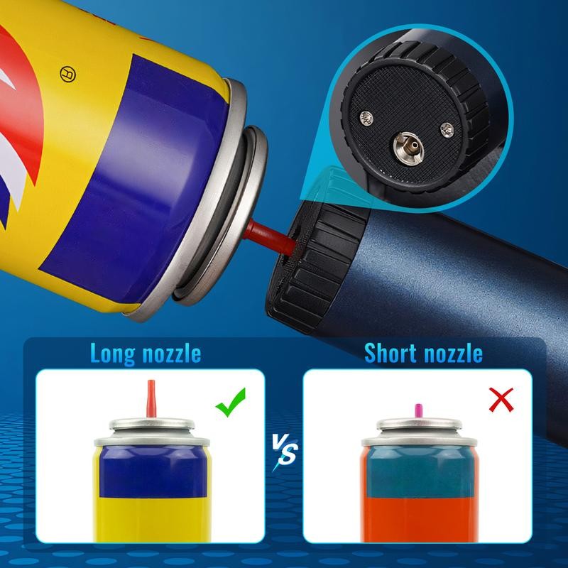 Butane Lighters, Adjustable Jet Flame Torch Lighters, Windproof 8" Portable