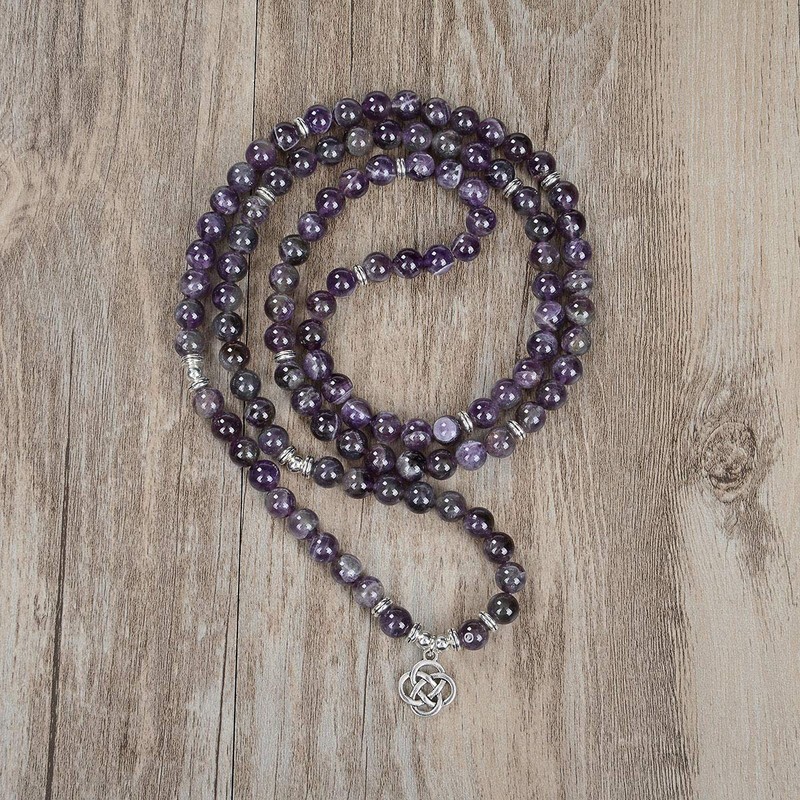 Celtic Gift Ideas 108 Mala Stone Beads Bracelet Crystal Necklace