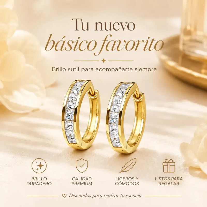 Arrancadas Aretes - Arracadas de Oro 14k para Mujer con