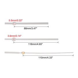 PATIKIL Replacement Clock Hands Kit, 12 Set Replacement Clock Hands Kits Clock Mechanism Movement Aluminum Wall Clock Hands Parts Replacement for Wall Clock Repair DIY, White, A07