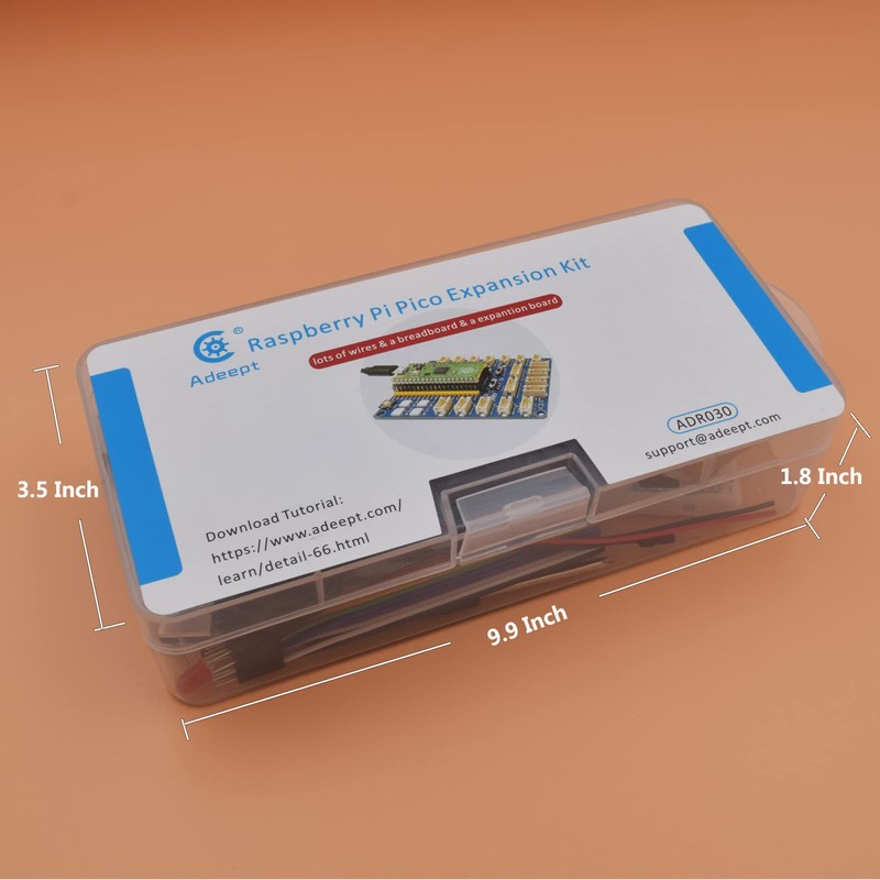 Adeept Raspberry Pi Pico Expansion Set with Pre-Soldered Pico, Raspberry