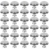 CHEF TIME 30 Packs Kitchen Cabinet Knobs Brushed Nickel Silver-Pull