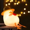 Cute Duck Night Light Warm Light RGB USB Charging Silicone