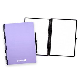 BAMBOOK Colourful Notebook - Purple - A4 - Dotted - Reusable Notebook, Notepad, Reusable Notebook, Erasable Whiteboard Notebook
