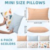 Kigley 6 Pack Mini Pillows for Daycare 9.1 x 13.8''
