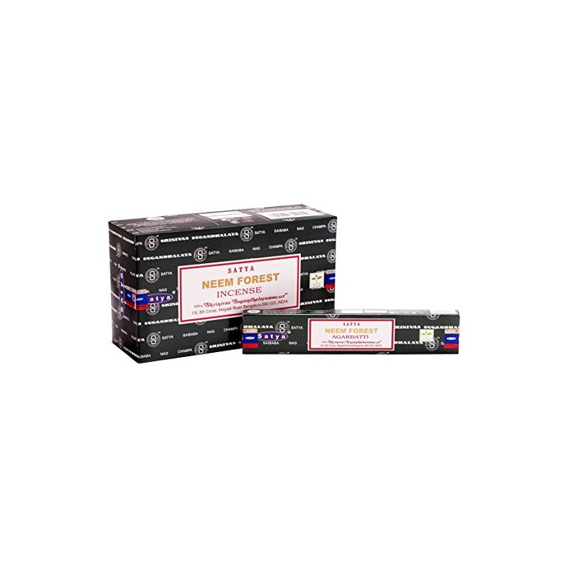 3 X Neem Forest Satya Incense Sticks with JRose Incense
