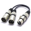 VITALCO XLR Splitter Audio Adapter XLR Female to 2x Male