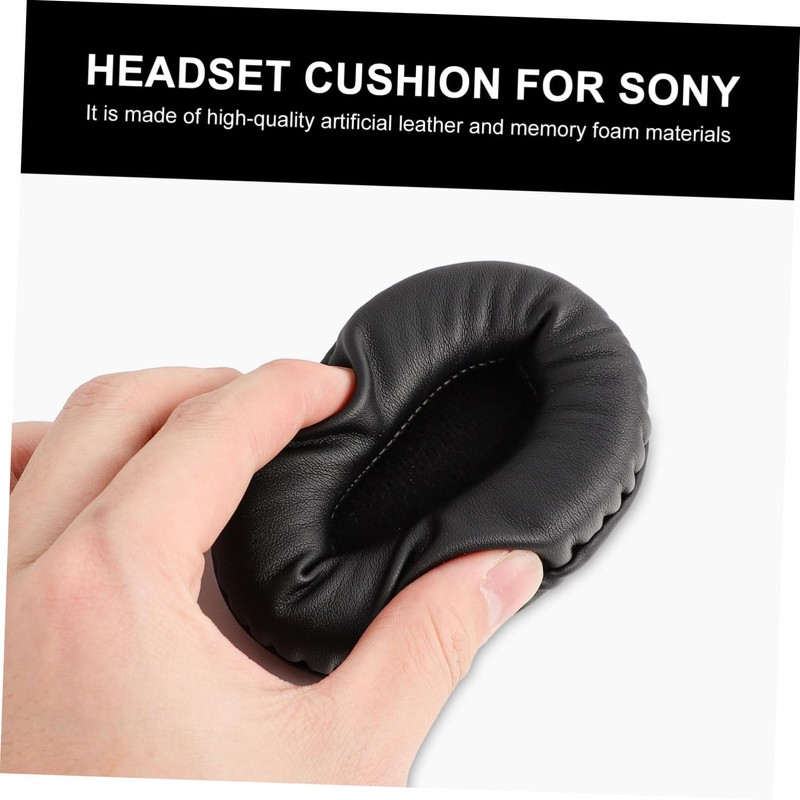 KONTONTY 7506 Headset Soft Comfortable Noise Isolating Replacement Cushions Leather