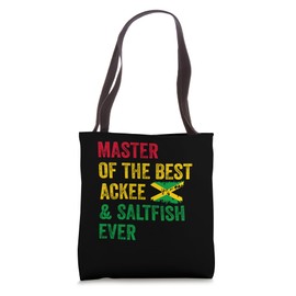 Jamaican Souvenirs Ackee & Saltfish Food Jamaica Flag Tote Bag