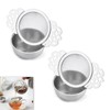 2 Pcs Tea Strainer with Bowl, Stainless Steel Tea Strainer,