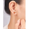 IMOLOVE Opal Stud Earrings for Women in Sterling Silver with