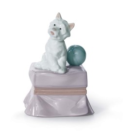 LLADRÓ My Favorite Companion Dog Figurine. Porcelain Puppy Figure.